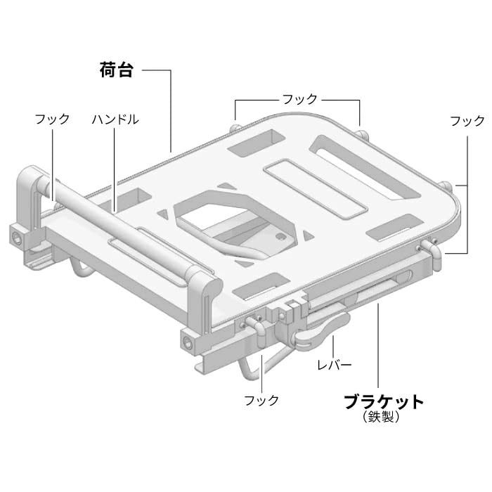 Amazon | R-SPACE スライドキャリア ホンダ PCX 125・150・160用 最大
